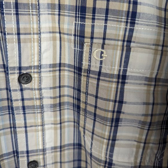 Canada* Men's Short Sleeve Button Down Curved Hem Chest Pocket Shirt~ Size XL - Picture 9 of 10